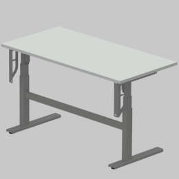 Stół przemysłowy z regulacją wysokości i blatem 200x60 cm