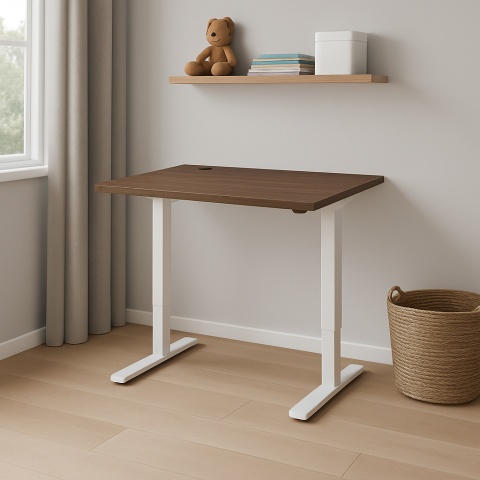 Biurko regulowane elektrycznie SmartChoice, 100x80 cm