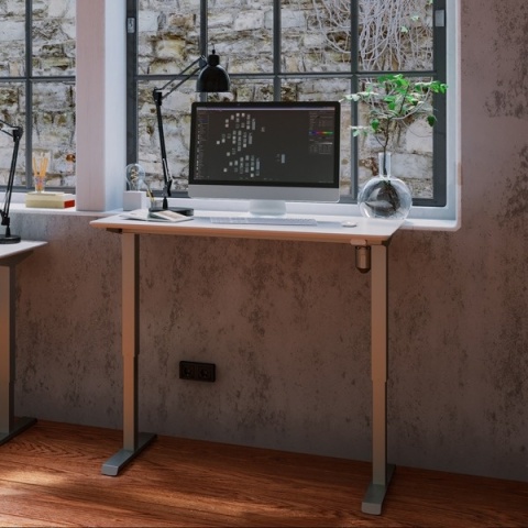 Biurko regulowane elektrycznie SmartChoice, 100x80 cm