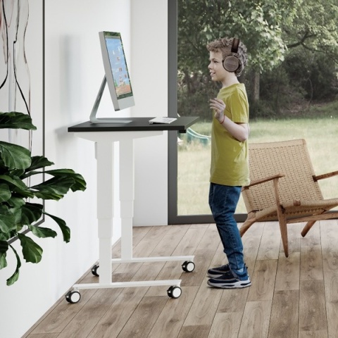 Biurko z regulacją wysokości dla dzieci GrowDesk, 100x60 cm