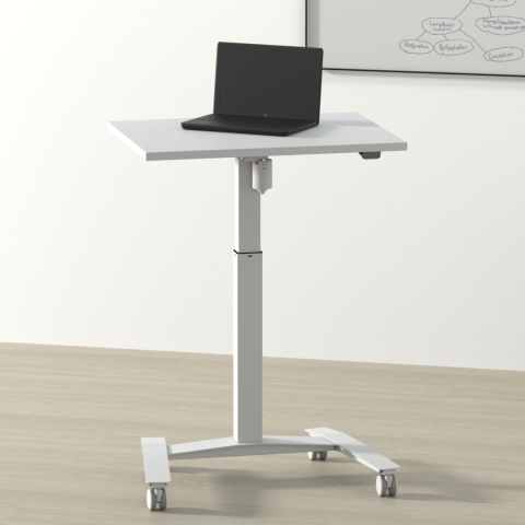 Małe biurko regulowane StandFlex H, 100x80 cm