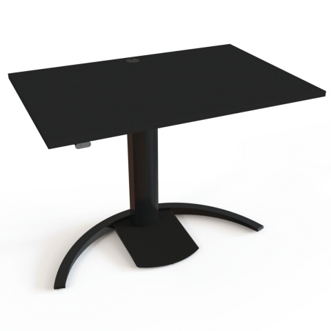 Biurko elektryczne na jednej nodze UniFlex C, 120x60 cm