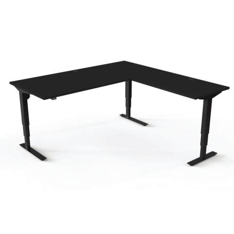 Biurko narożne z regulacją wysokości GrowDesk, 180x180 cm