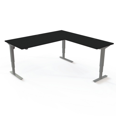 Biurko narożne z regulacją wysokości GrowDesk, 180x180 cm