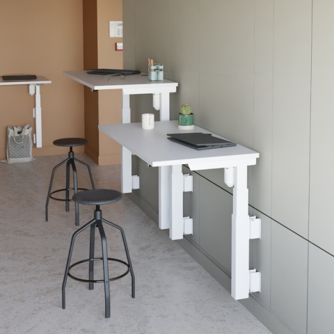 Biurko podnoszone elektrycznie WallTwin 100x80 cm