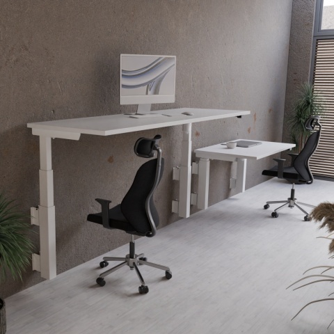 Biurko podnoszone elektrycznie WallTwin 100x80 cm