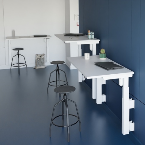 Biurko podnoszone elektrycznie WallTwin 100x80 cm