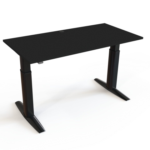 Biurko regulowane TitanDesk z blatem, 140x80 cm