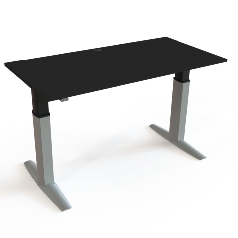 Biurko regulowane TitanDesk z blatem, 140x80 cm