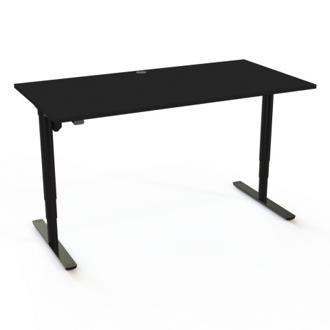 Biurko regulowane elektrycznie RoundEdge, 140x80 cm