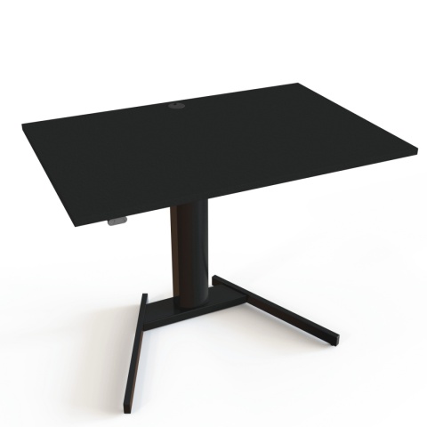 Biurko regulowane na jednej nodze UniFlex W, 100x80 cm