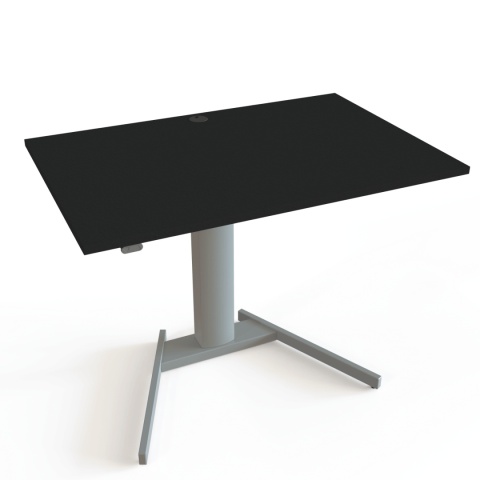 Biurko regulowane na jednej nodze UniFlex W, 100x80 cm